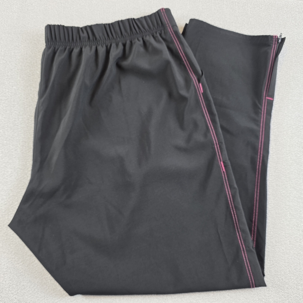 Scrubstar Pants Black Pink Allied Health Uniform Wmn's 3X
